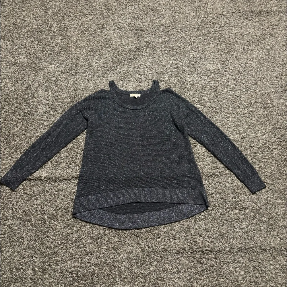 Michael Kors Off-the-Shoulder Black Sweater